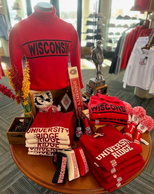 University Ridge branded sweaters